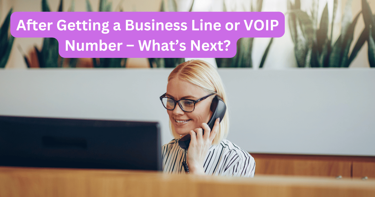 After Getting a Business Line or VOIP Number – What’s Next?